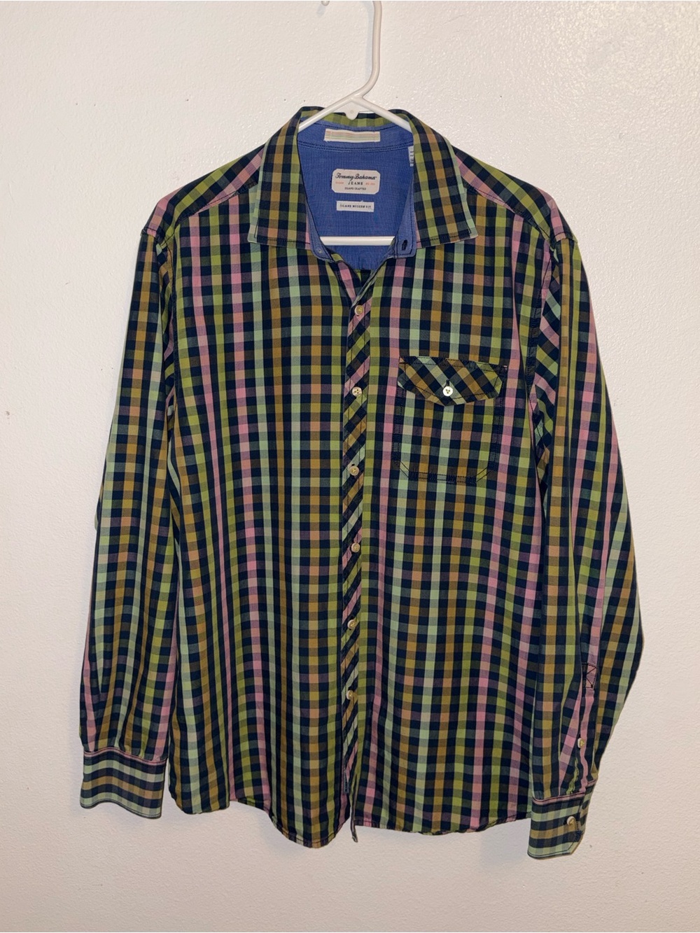 Tommy Bahama Colorful Long-Sleeve Button Down Shirt Size Large